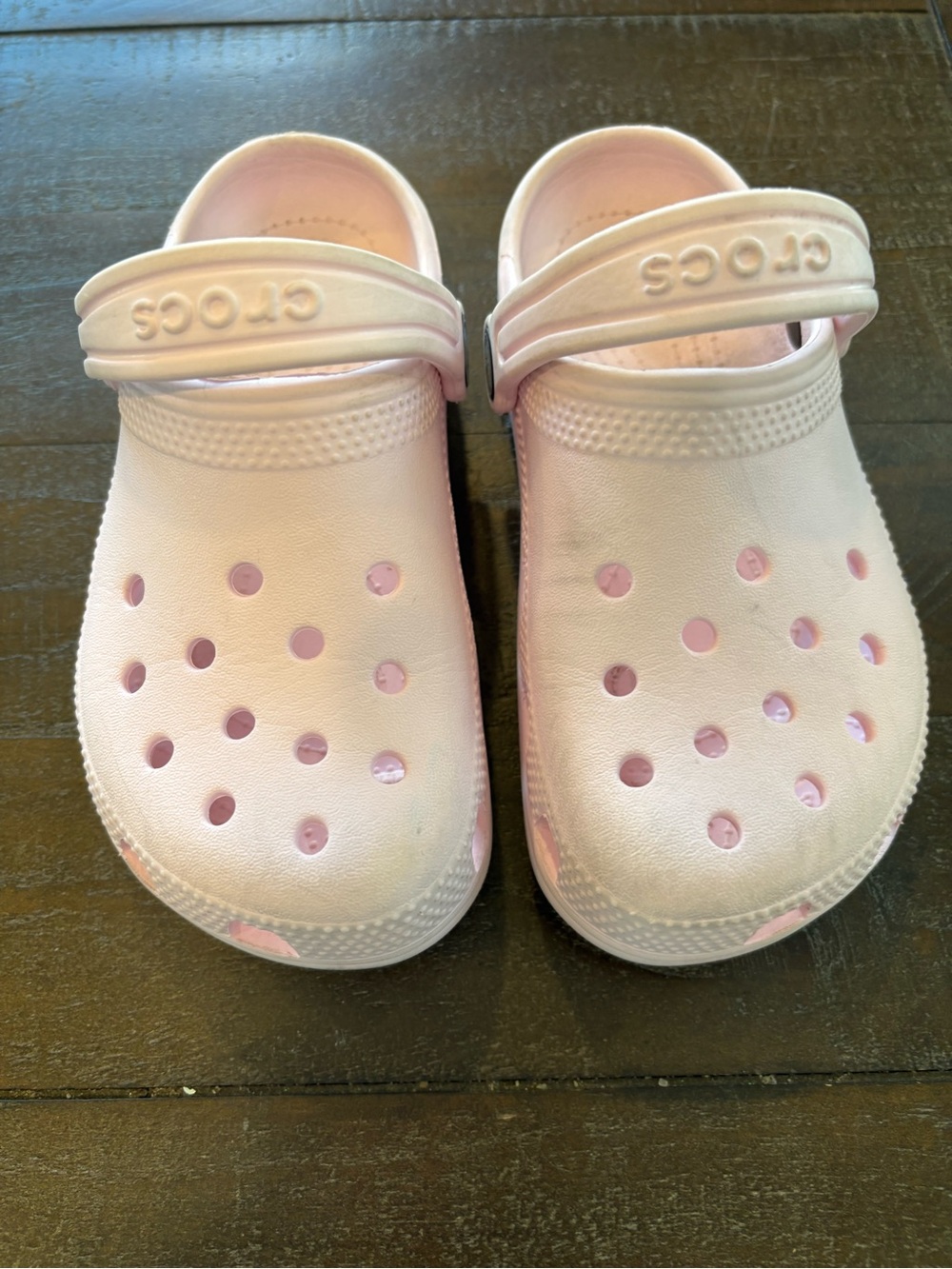 CROCS Kids Classic Clog in Pale Pink